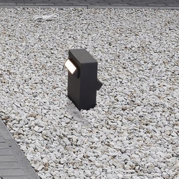 Nova Luce Zelda - tuinpaal - 12 x 15 x 9,4 cm - 9W LED incl. - IP65 - zandzwart