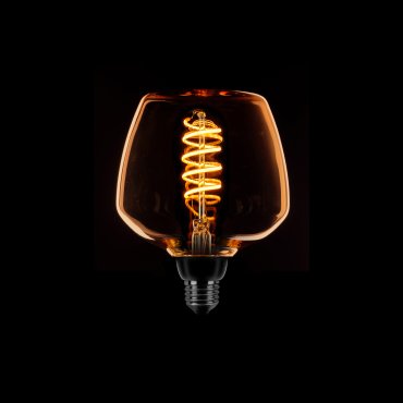 ETH LED Spiral Deco - E27 - dimbaar - 7,5W  - goud