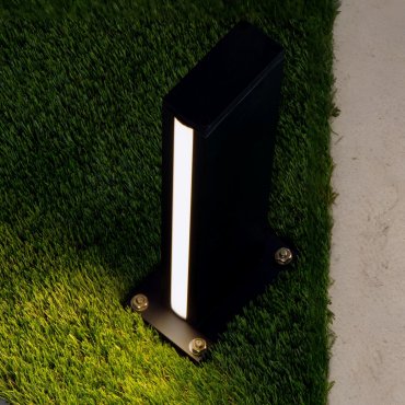 Nova Luce Sasso - tuinpaal - 15 x 40 x 9,5 cm - 9W LED incl. - IP54 - donker antraciet
