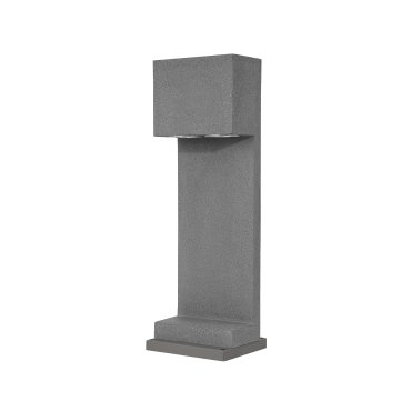 Nova Luce Grante - tuinpaal - 20 x 12 x 60 cm - IP65 - grijs