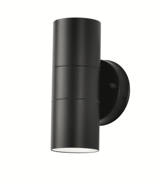 Artdelight Shane - wandverlichting - Ø 6 x 16 cm - IP44 - zwart