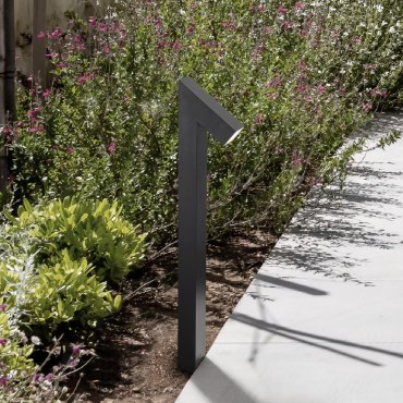 Nova Luce Brigitta - tuinpaal - 12 x 80 x 15,5 cm - 6W LED incl. - IP65 - zandzwart