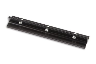 Maxlight - lange railbeugel voor het verbinden en ophangen van rails - 18 cm - zwart