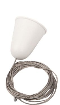 Maxlight - ophangkabel voor 3F-rails - 500 cm - wit