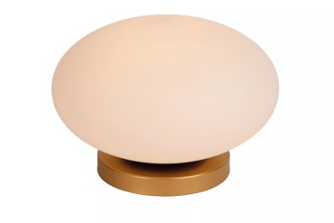 Lucide Elysee - tafellamp - Ø 30 x 21 cm - goud en opaal