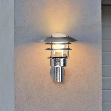 Nordlux Lønstrup 22 Sensor - buiten wandverlichting met bewegingsdetector - 22 x 26,5 x 26,5 cm - IP44 - gegalvaniseerd staal