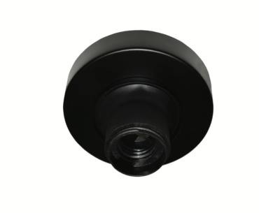 Artdelight - opbouwfitting excl. lampenkap - Ø11 x 7 cm - zwart