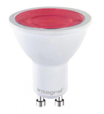 Integral LED-spot - Ø 5 x 5,6 cm - GU10 - 5W niet dimbaar - rood