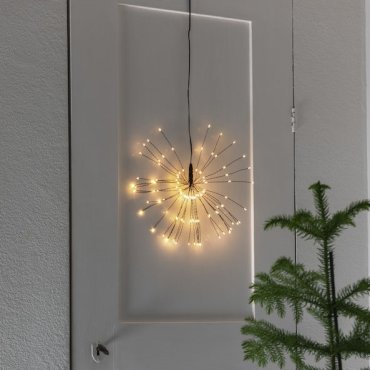 Konstsmide - decoratieve micro LED bol - Ø 25 x 500 cm - amber en zwart
