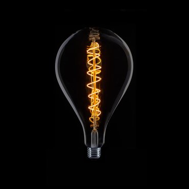 ETH Standaard XXL Spiraal Filament LED - 3 stappen dimbaar - E27 - 1 tot 7W - 2100K – gerookt