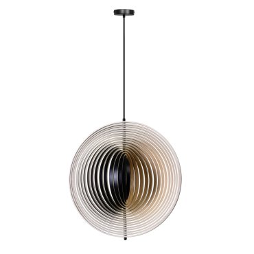 ETH Woody - hanglamp - Ø 59 x 200 cm - bruin en zwart