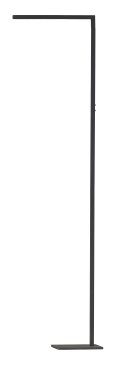 ETH Sem - vloerlamp - 45 x 18 x 180 cm - 10W + 5W dimbare LED incl. - zwart