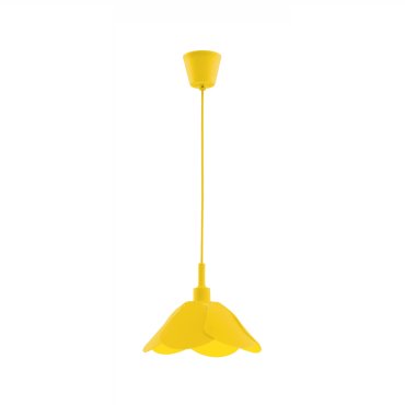 Nova Luce Udine - hanglamp - Ø 25 x 100 cm - geel