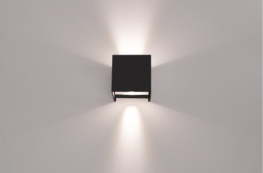 Century Italia Appalque - buiten wandverlichting met 2 regelbare lichtbundels - 12 x 12 x 12 cm - 20W LED incl. - instelbare lichtkleur - IP65 - zwart