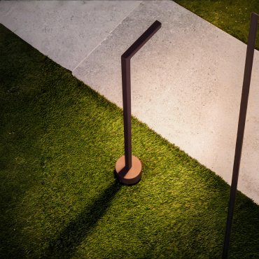 Nova Luce Pipe - tuinpaal - 11 x 64,5 cm - 5W LED incl. - IP65 - corten