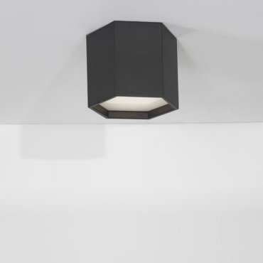 Nova Luce Samba - plafondlamp - 25 x 20 cm - 10W LED incl. - zandzwart