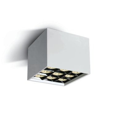ONE Light Mirror Square Boxes - plafondverlichting - 12,3 x 12,3 x 8,8 cm - 30W LED incl. - wit
