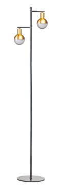 ETH Drop - vloerlamp - Ø 10 x 152 cm - zwart en goud