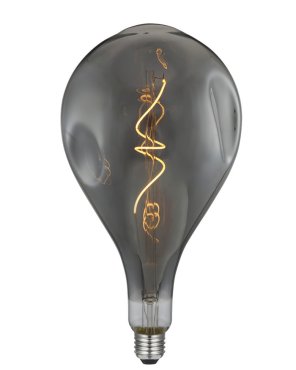 Daylight Italia Bumped LED lamp - Ø 16,5 x 30 cm - E27 - 5W dimbaar - 1800K - gerookt