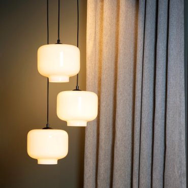 Lucide Medine - hanglamp - Ø 46 x 159,7 cm - opaal