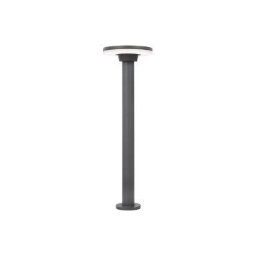 Nova Luce Suite - tuinpaal - Ø 18 x 60 cm - 12W LED incl. - IP54 - donkergrijs
