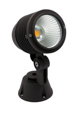 Century Italia Dobi - grondspot - 5 x 10,3 x 24,8 cm - 15W LED incl. - IP65 - zwart