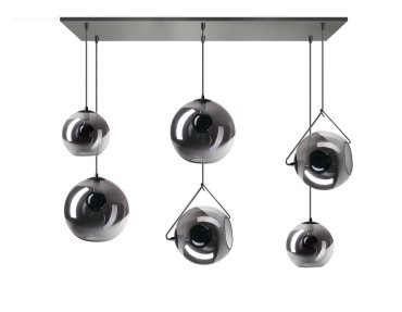 ETH Orb - hanglamp - 130 x 30 x  200 cm - zwart