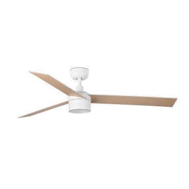 Faro Rudder Tek 3 L - plafondventilator met licht - Ø 132 cm - mat wit - 2700K