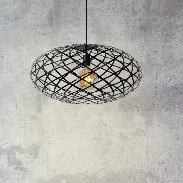 Lucide Wolfram - hanglamp - Ø 65 x 162 cm - zwart