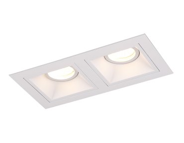 Maxlight Hit - inbouwspot 2L - 215 x 115 mm, 195 x 95 mm inbouwmaat - wit