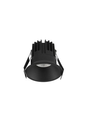 Nova Luce Luela - inbouwspot - Ø 85 mm - inbouwmaat 75 mm - 13W LED incl. - zwart - 2700K