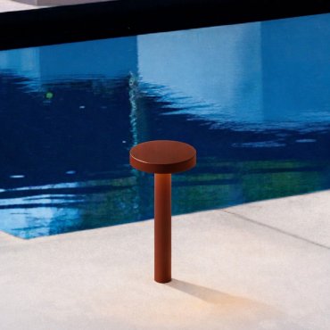 Nova Luce Mood - tuinpaal - Ø 11 x 20 cm - 5W LED incl. - IP65 - corten