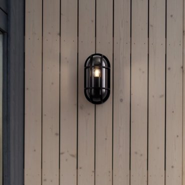Nova Luce Amel - buiten wandverlichting - 14 x 27 x 9,4 cm - IP65 - donker antraciet
