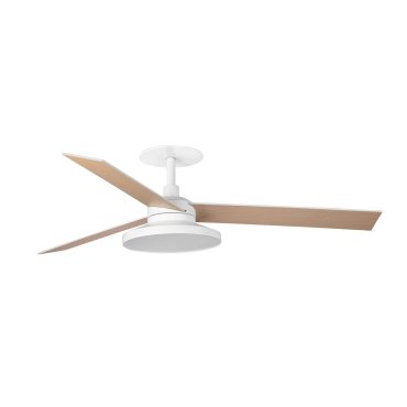 Faro Rudder Tak 3 L -  plafondventilator met licht en inbouwrozet - Ø 132 cm - mat wit - 4000K