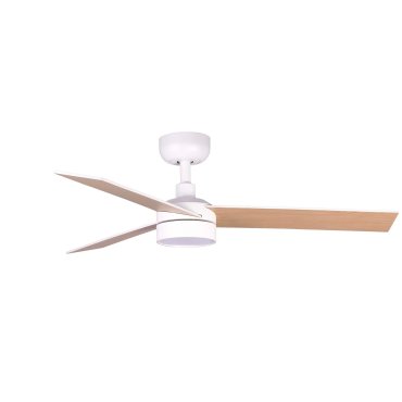 Faro Rudder S - plafondventilator met licht - Ø 106 cm - mat wit