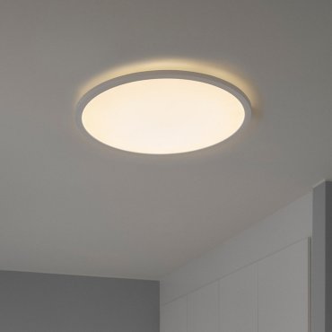 Nordlux Oja - plafondverlichting - Ø 60 x 3,2 cm - 3 stappen Moodmaker functie (2700K) - 38W LED incl. - wit