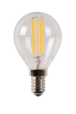 Lucide LED filament lamp - Ø 4,5 x 7,7 cm - E14 - 4W dimbaar - 2700K - transparant