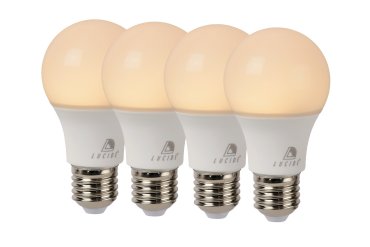 Lucide LED-lamp (set van 4) - Ø 6 x 10,8 cm - E27 - 7W niet dimbaar - 2700K - albast