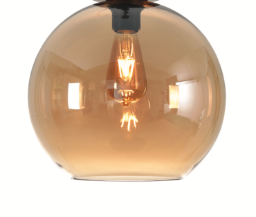 Artdelight Marino - glazen lampenkap - Ø 30 cm - amber