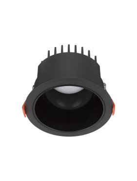 Nova Luce Luela - inbouwspot - Ø 11,5 cm - inbouwmaat Ø 10,5cm - 20W LED incl. - zwart