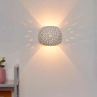 Lucide Gipsy - wandverlichting - 15 x 13 x 12,8 cm - wit