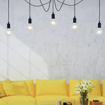 Lucide Fix Multiple - hanglamp - 400 x 200 cm - zwart