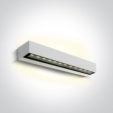 ONE Light Linear Outdoor Series Double Sided - wandlamp - 38 x 7,6 x 6,6 cm - 2 x 10W LED incl. - IP65 - wit