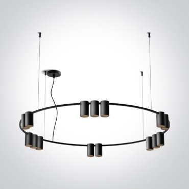 ONE Light Pendants - hanglamp - Ø 100 x 150 cm - zwart