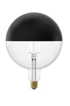 Calex Kalmar Top Mirror LED lamp - Ø 20 x 26,5 cm - E27 - 6W dimbaar - 1800K - zwart