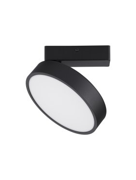 Nova Luce Perfect Profile - plafondlamp - Ø 20 x 9,5 cm - 20W dimbare LED incl. - zwart