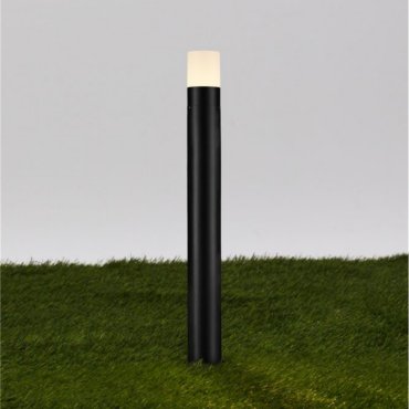 Nova Luce Paul - tuinpaal op piek - Ø 8 x 80 cm - 10W LED incl. - IP65 - zandzwart