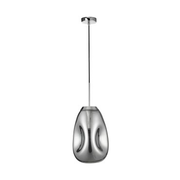 Nova Luce Lava - hanglamp - Ø 22 x 120 cm - chroom