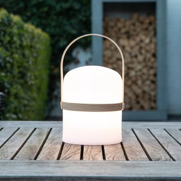Lucide Joe - buiten tafellamp - 26,5 cm - 3W dimbare LED incl. - IP44 - wit