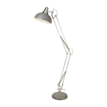 Searchlight Goliath - vloerlamp - 30 x 170 cm - chroom en grijs